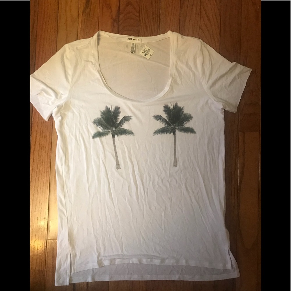 PINK NEW Super Soft Scoop Neck Tee